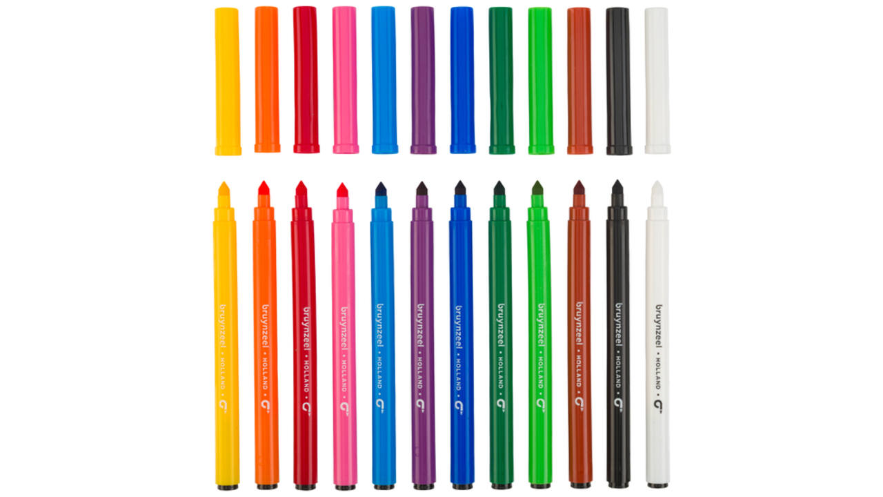 Kleurstift Bruynzeel Teens Superpoint set à 12 kleuren