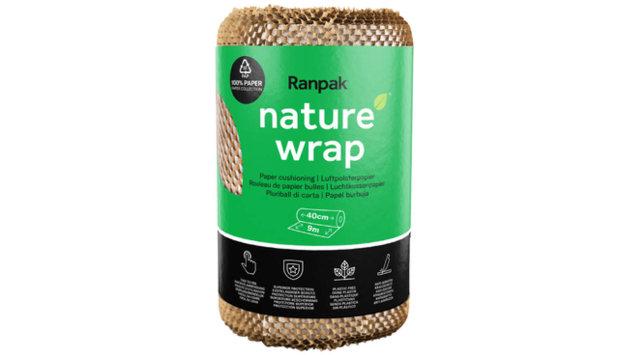 Inpakmateriaal Ranpak naturewrap luchtkussen 40cmx9m bruin
