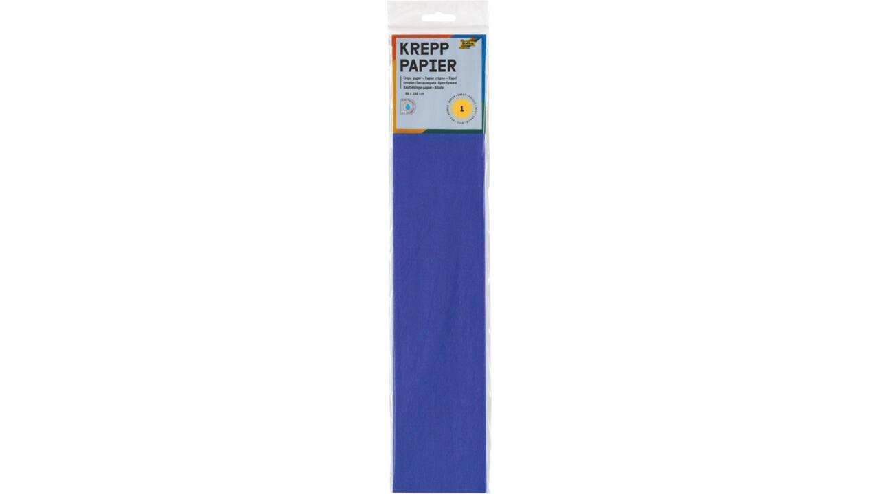 Crêpepapier Folia 250x50cm nr128 briljantblauw