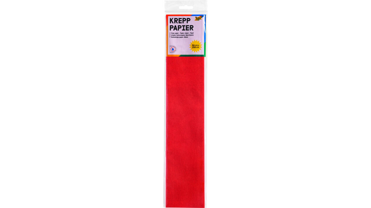 Crêpepapier Folia 250x50cm nr134 felrood