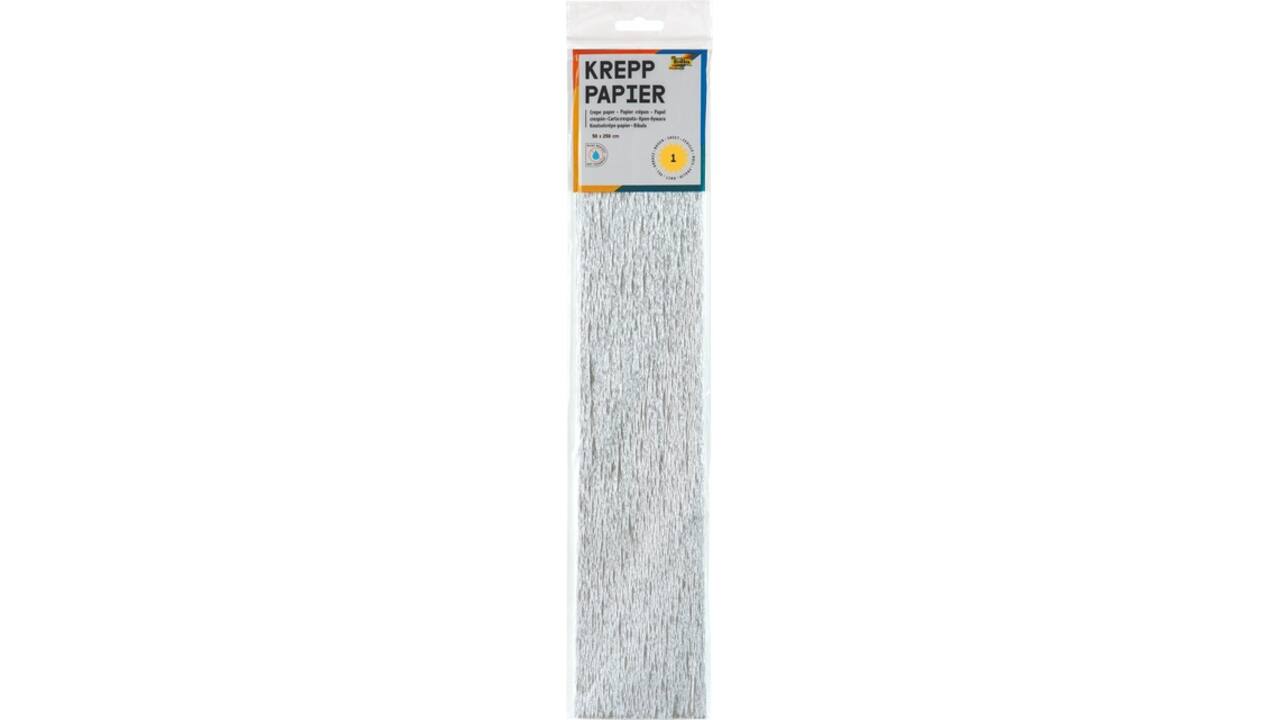Crêpepapier Folia 250x50cm nr9126 zilver