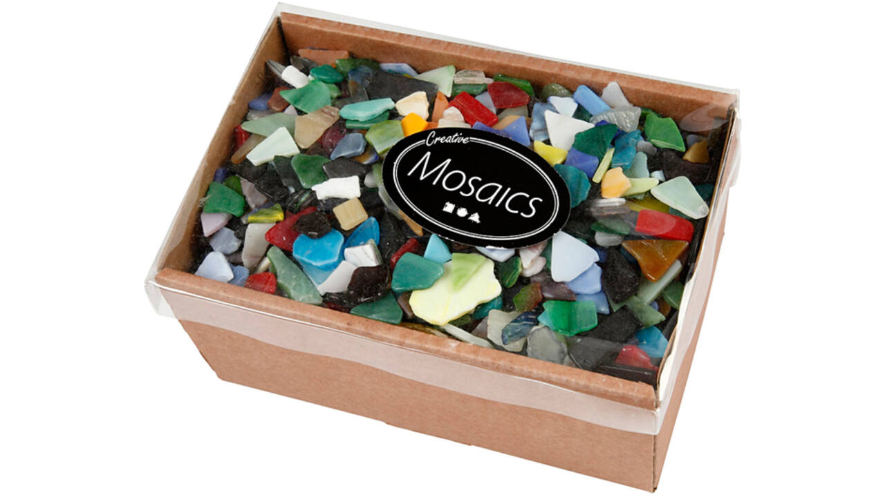 Mozaïek Creativ Company grootte 8-20mm dikte 2-3mm 2kg assorti