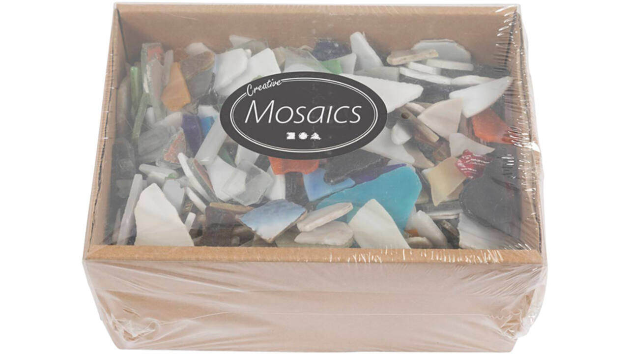 Mozaïek Creativ Company grootte 8-20mm dikte 2-3mm 2kg assorti