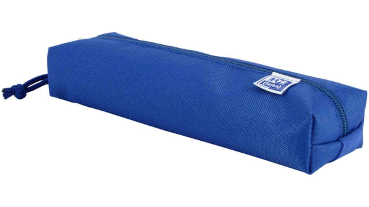 Pennenetui Oxford rechthoek blauw