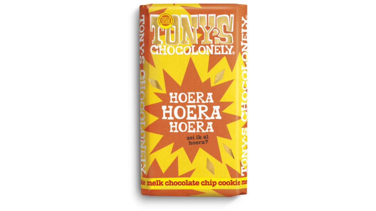 Chocolade Tony's Chocolonely tis feest reep 180gr