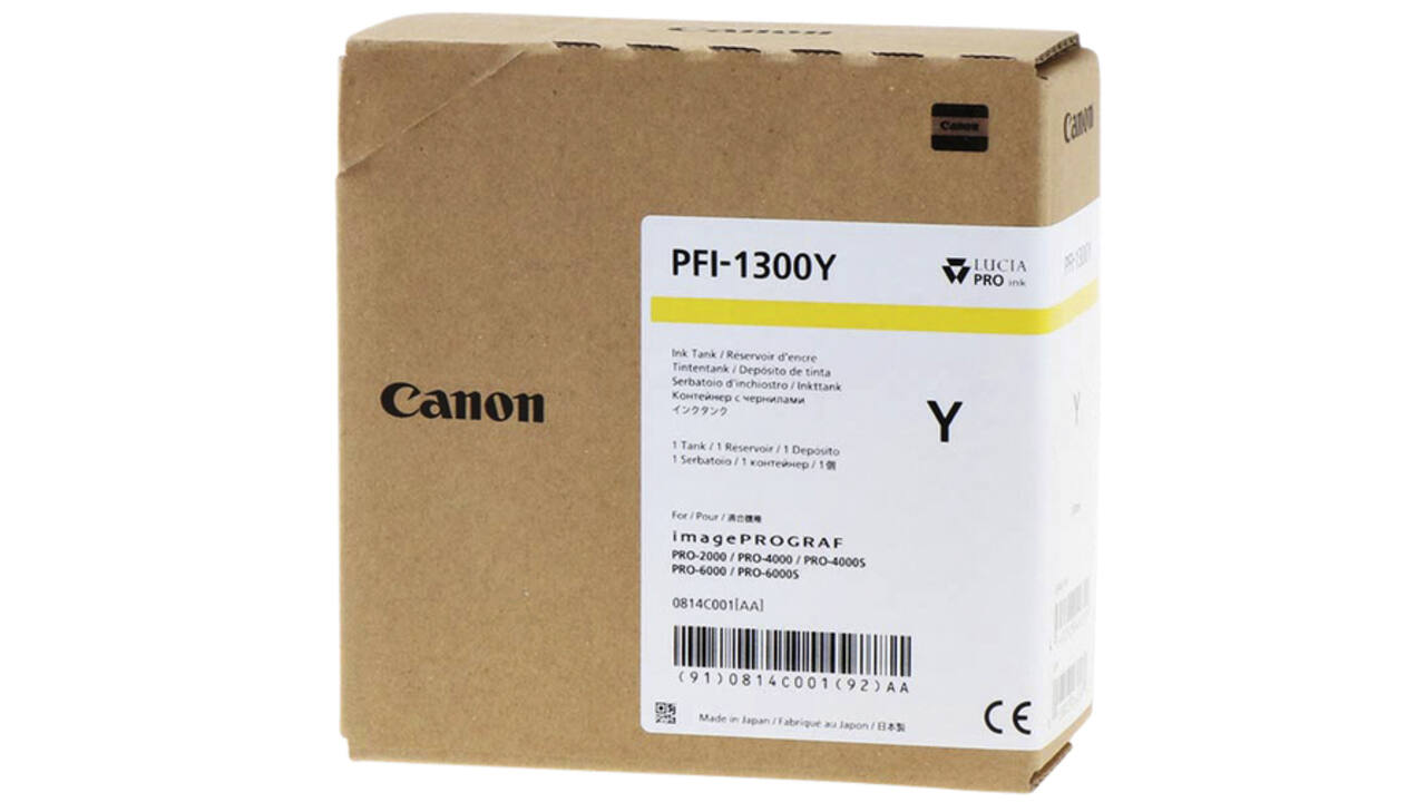 Inktcartridge Canon PFI-1300 geel