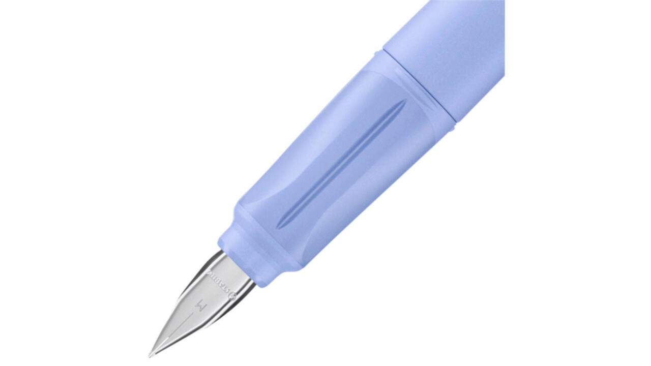 Vulpen STABILO Easybuddy rechtshandig medium babyblauw blister à 1 stuk