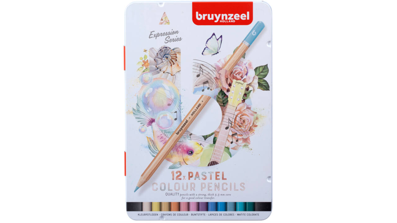 Kleurpotlood Bruynzeel 12 stuks pastel kleuren