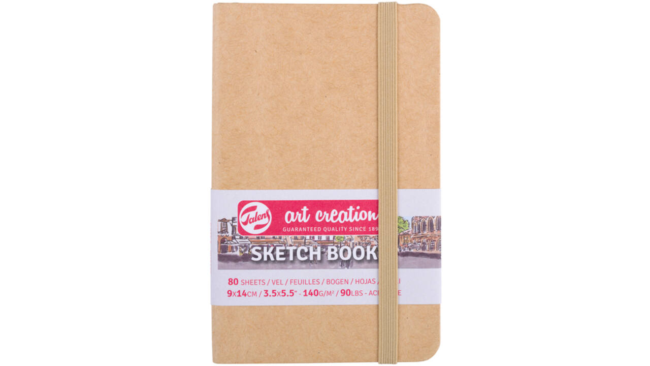 Schetsboek Talens Art Creation kraft 9x14cm 140gr 80vel