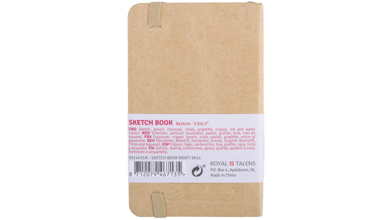 Schetsboek Talens Art Creation kraft 9x14cm 140gr 80vel