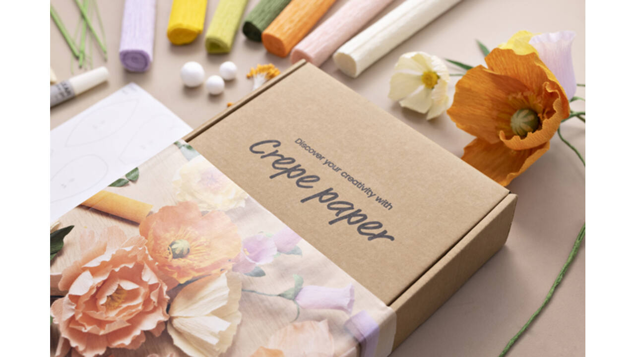 Crêpepapier Creativ Company DIY starterset bloemen