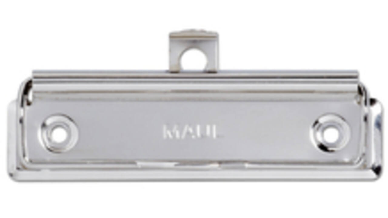 Papierklem MAUL Beugelklem staal 100mm zilver