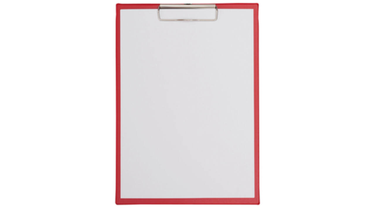 Klembord MAULpoly A4 staand PP-folie rood