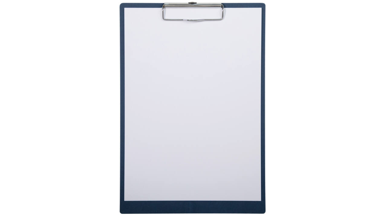 Klembord MAULbalance A4 staand versterkt 3mm karton blauw