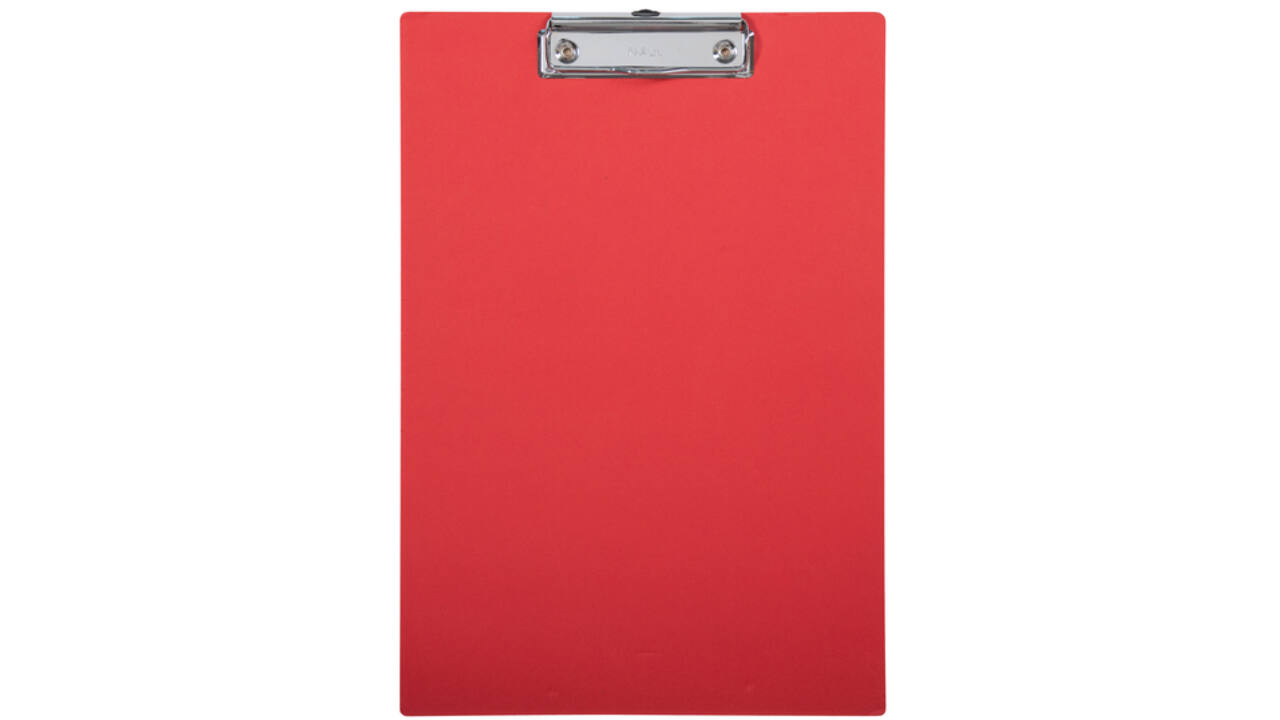 Klembord MAULbalance A4 staand versterkt 3mm karton rood