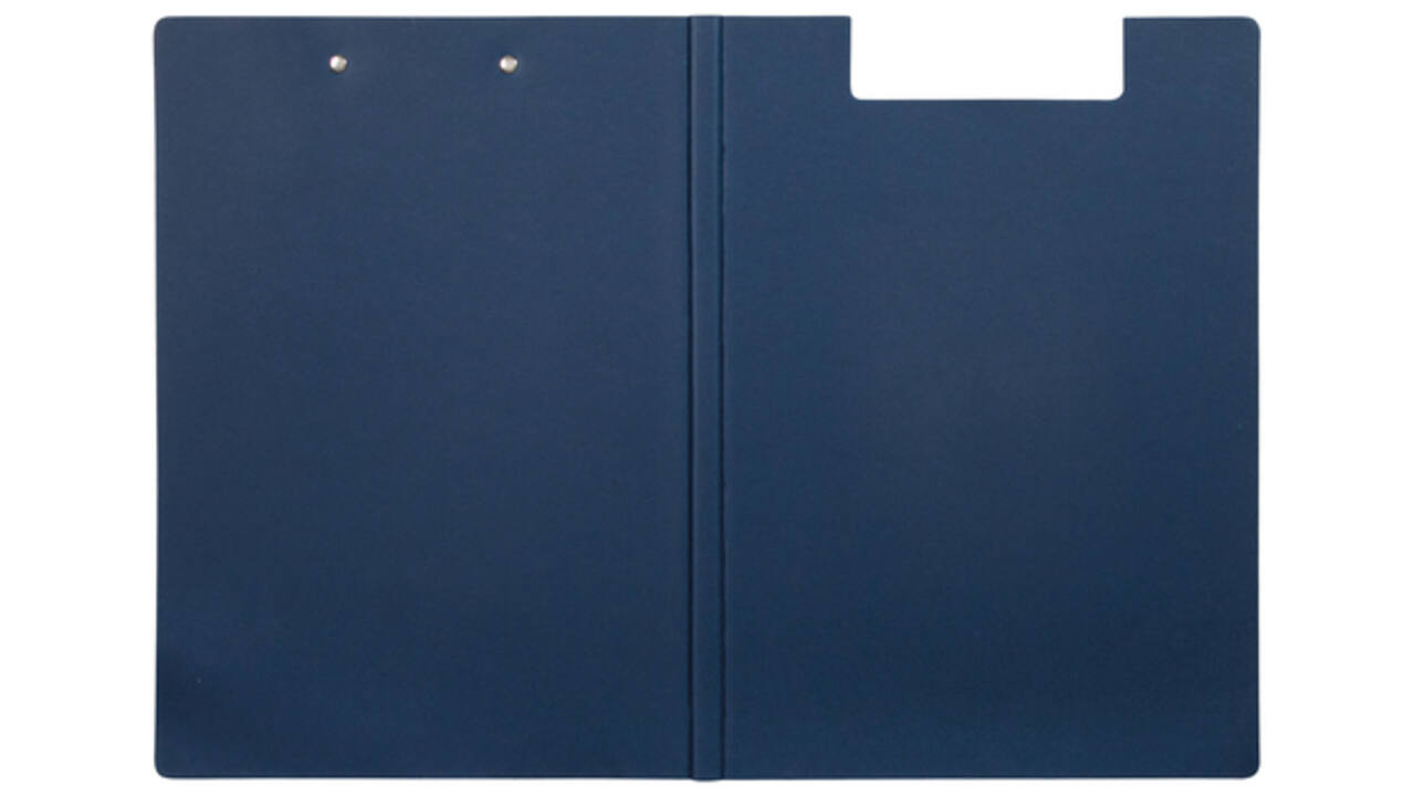 Klembordmap MAULbalance A4 versterkt karton rug 8mm blauw