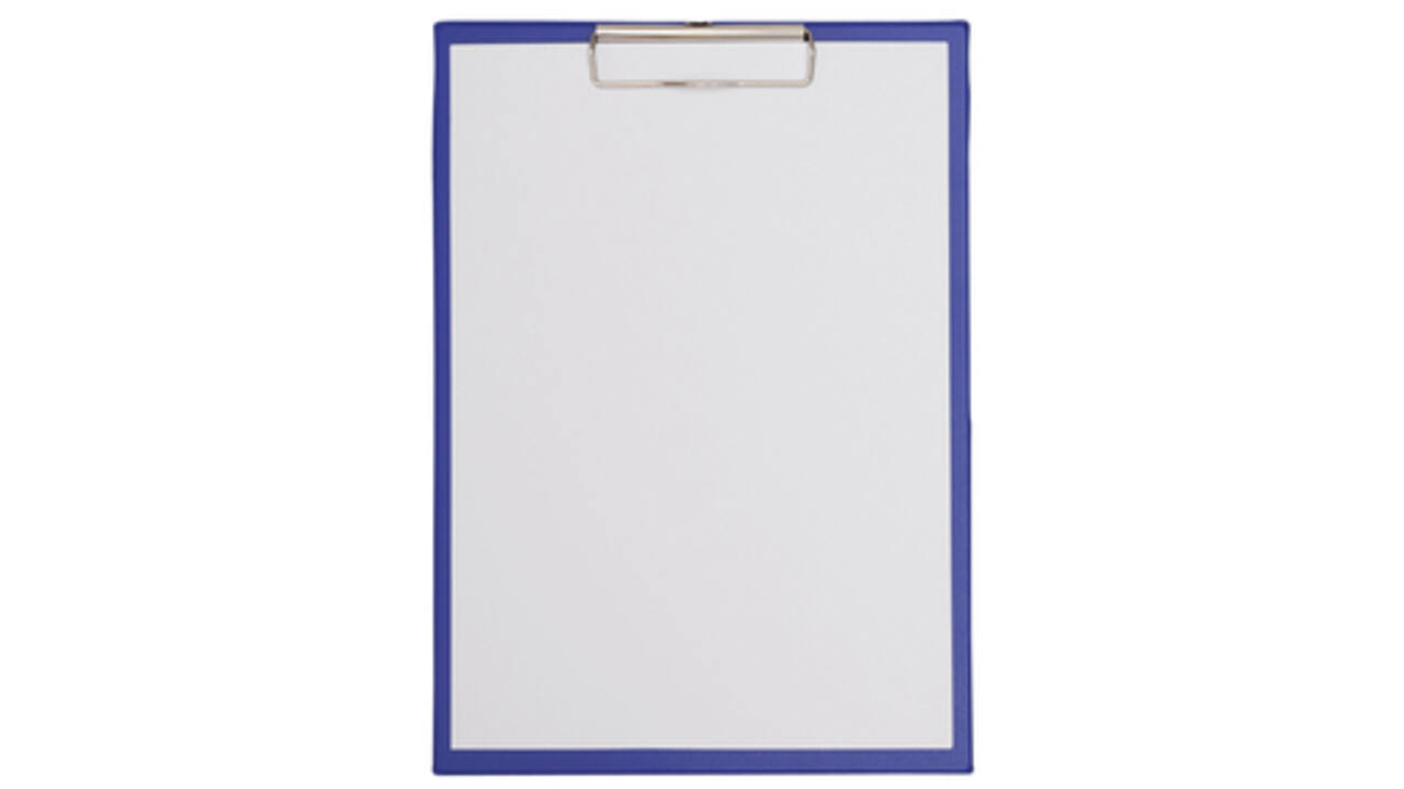 Klembord MAULpoly A4 staand PP-folie blauw