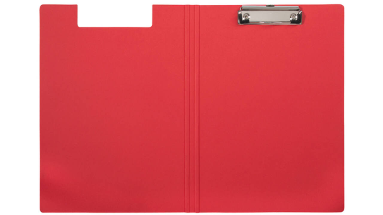 Klembordmap MAULbalance A4 versterkt karton rug 8mm rood