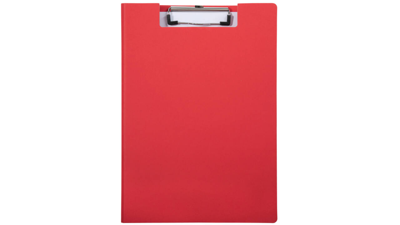 Klembordmap MAULbalance A4 versterkt karton rug 8mm rood