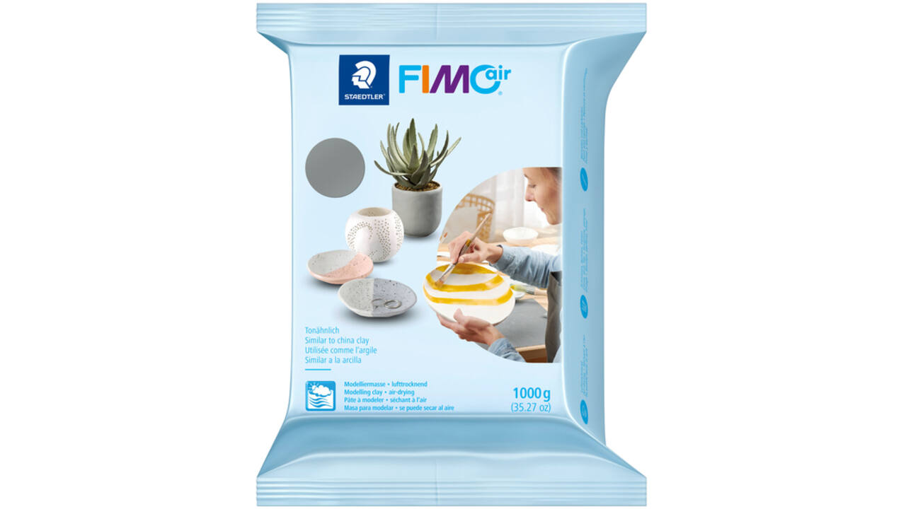 Boetseerklei Fimo Air 1000gram grijs