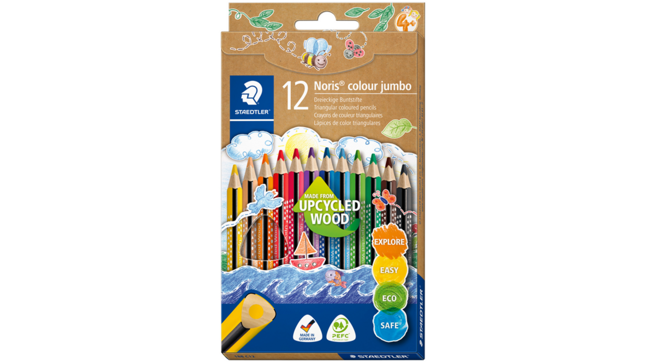 Kleurpotlood Staedtler Noris Colour Jumbo set à 12 kleuren