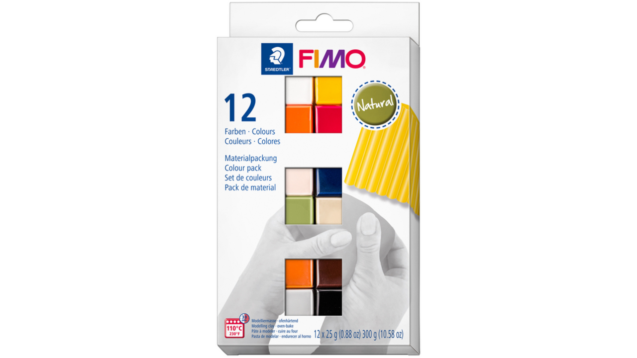 Klei Fimo soft colour pak à 12 natuurlijke kleuren