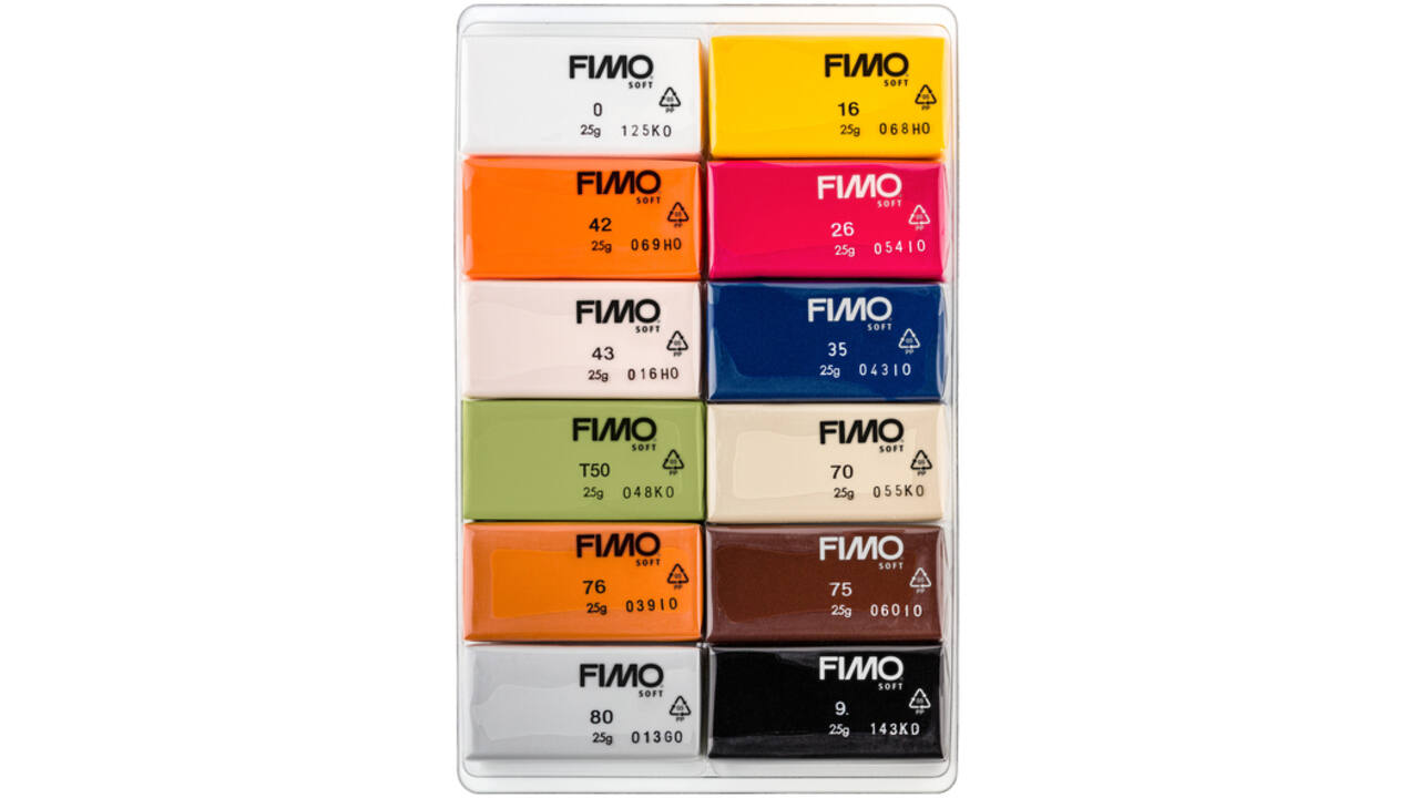 Klei Fimo soft colour pak à 12 natuurlijke kleuren