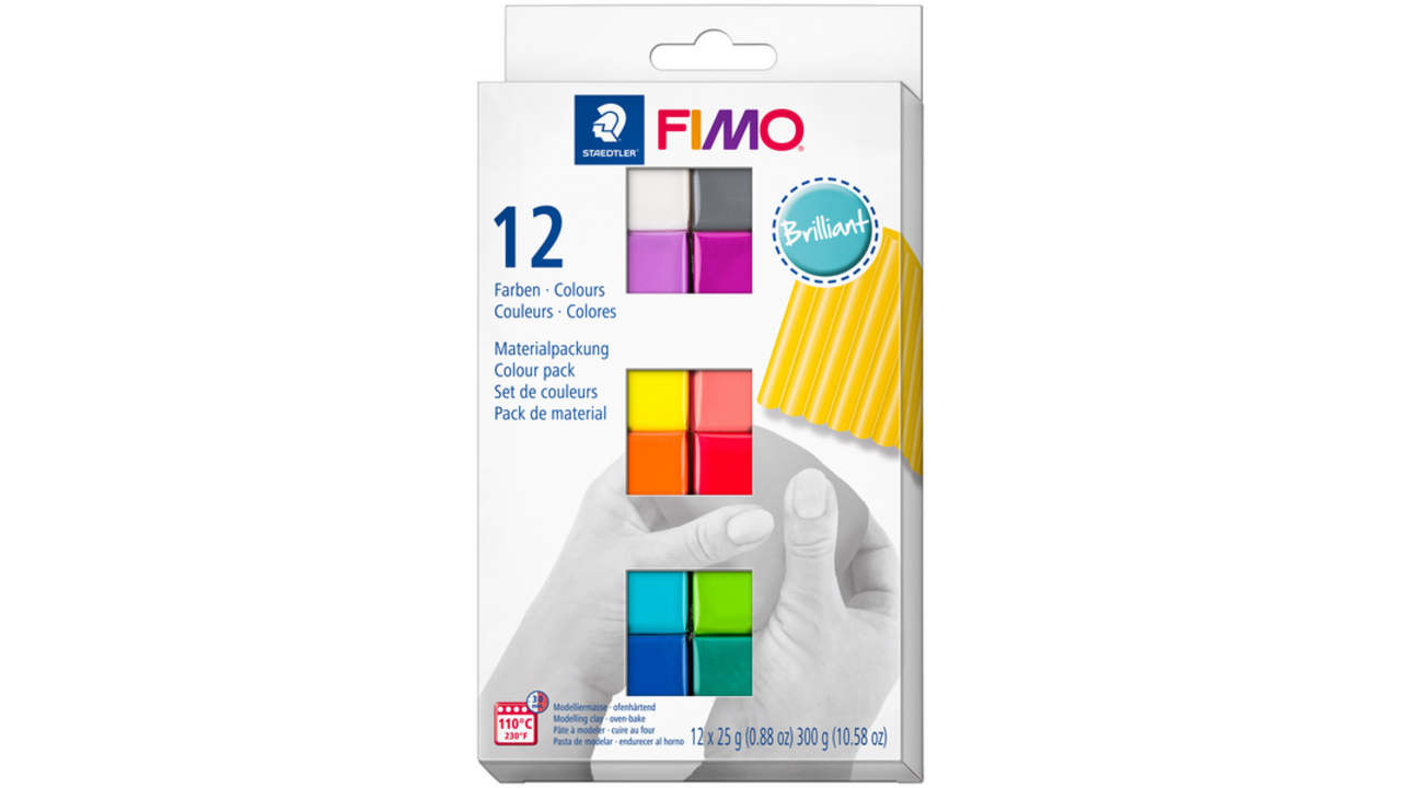 Klei Fimo soft colour pak à 12 briljante kleuren