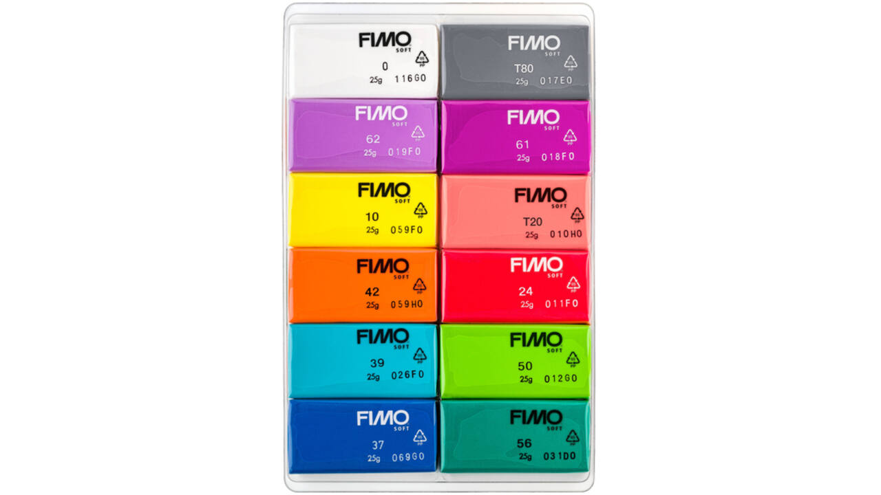 Klei Fimo soft colour pak à 12 briljante kleuren