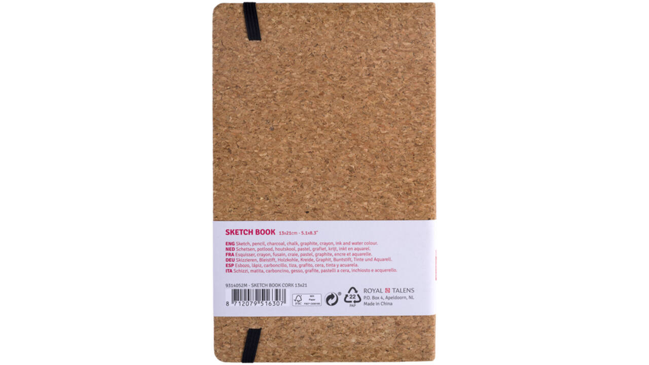 Schetsboek Talens Art Creation kurk 13x21cm 140gr 80vel