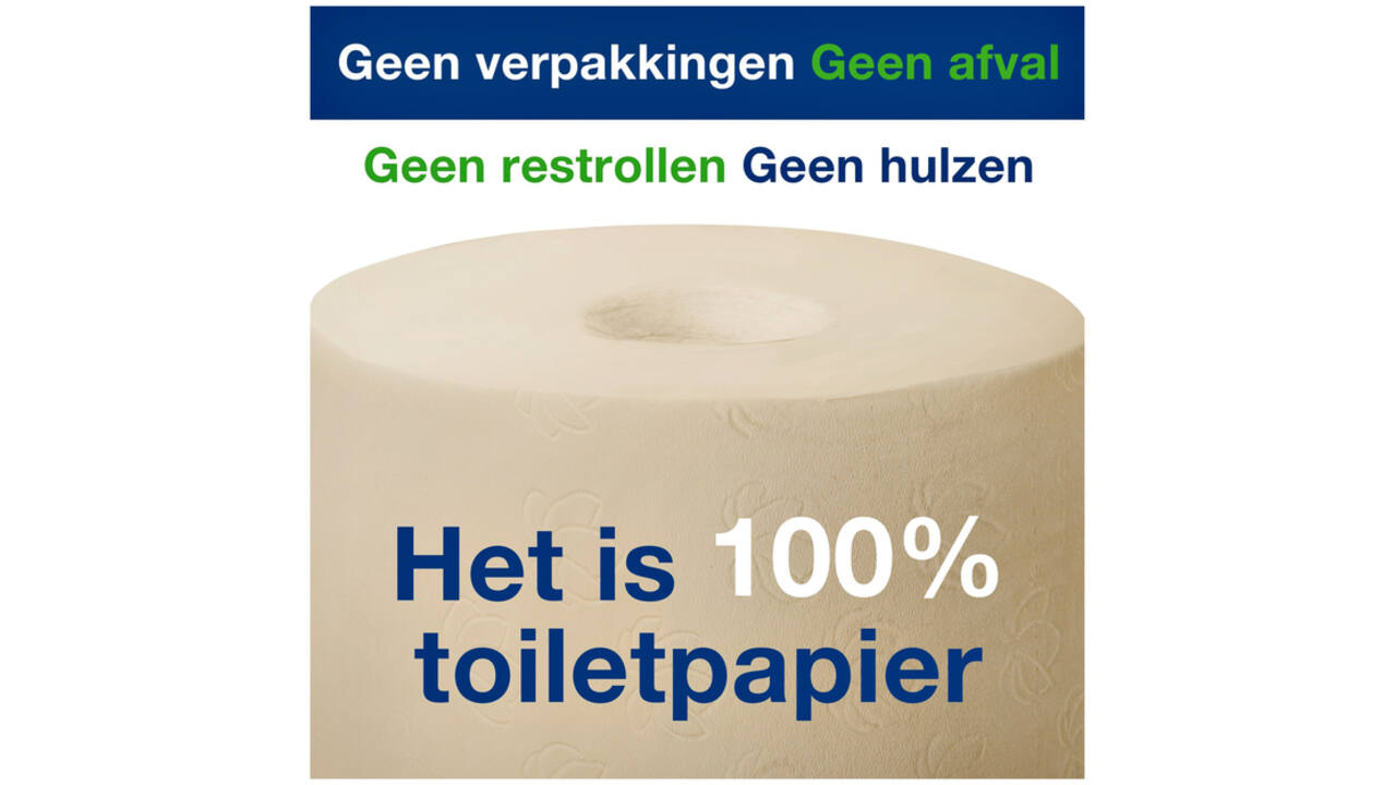 Toiletpapier Tork T7 hulsloos Natural Advanced midsize 2-laags 900vel 472155