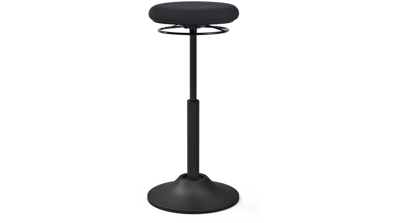 Zit-sta kruk Euroseats Mango zwart
