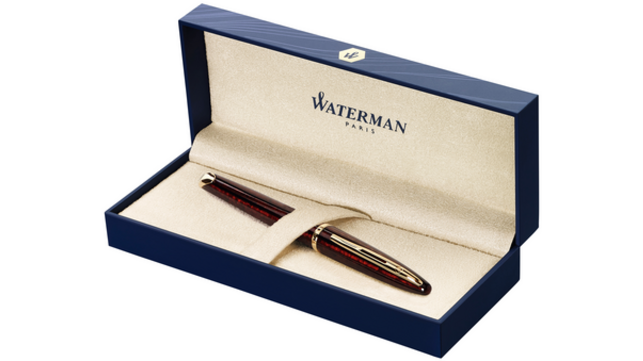 Vulpen Waterman Carène Marine amber GT medium