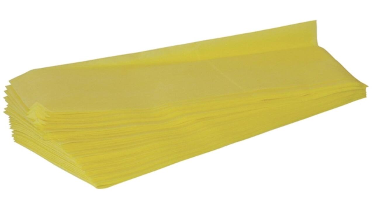Stofwisdoek Cleaninq viscose 25x60cm geel