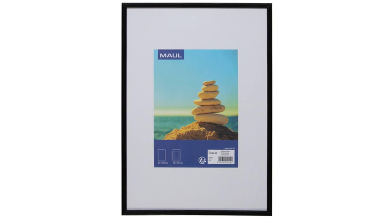 Fotolijst MAUL art 21x30cm kunststof frame zwart