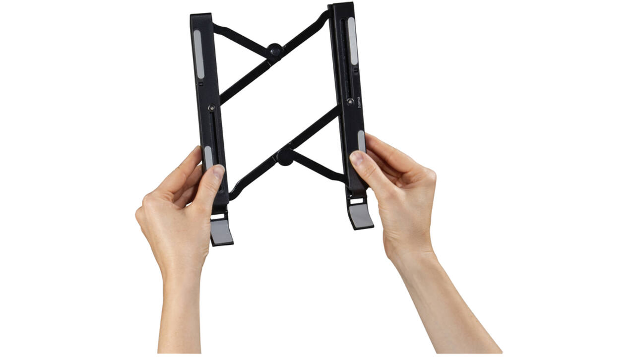 Laptopstandaard Hama light zwart
