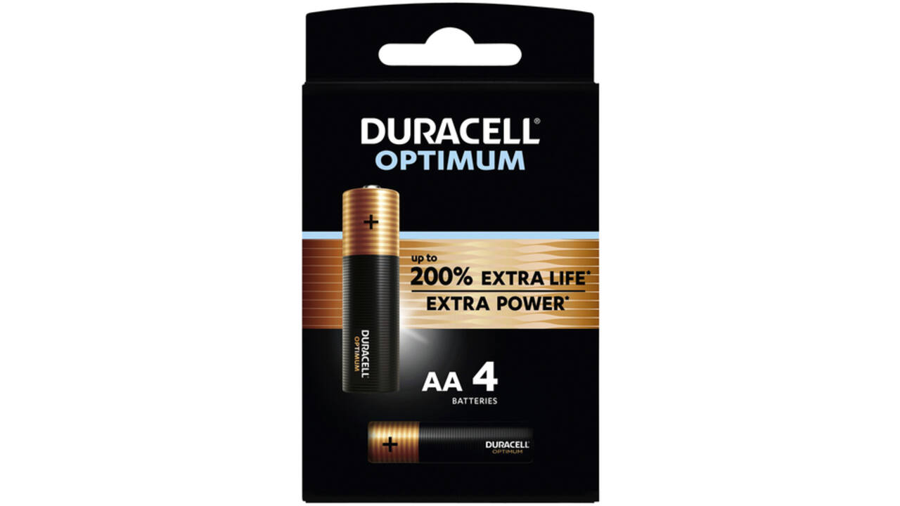 Batterij Duracell Optimum Clipstrip AA 16 blisters a 4 stuks