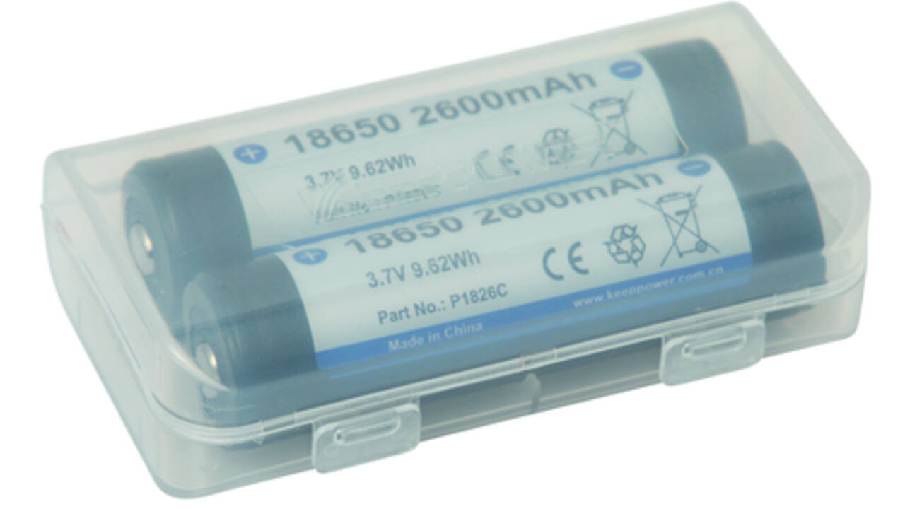 Accu 18650-26H, PCB beschermd, 2600mAh, 3,7V