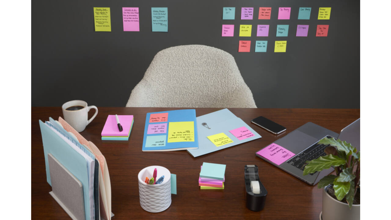 Memoblok Post-it 622 Super Sticky 47,6x47,6mm Cosmic
