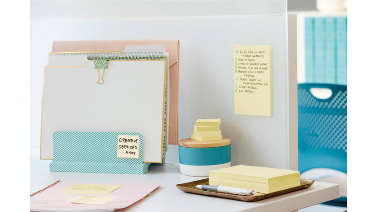 Memoblok Post-it Z-Note S330 Super Sticky 76x76mm geel