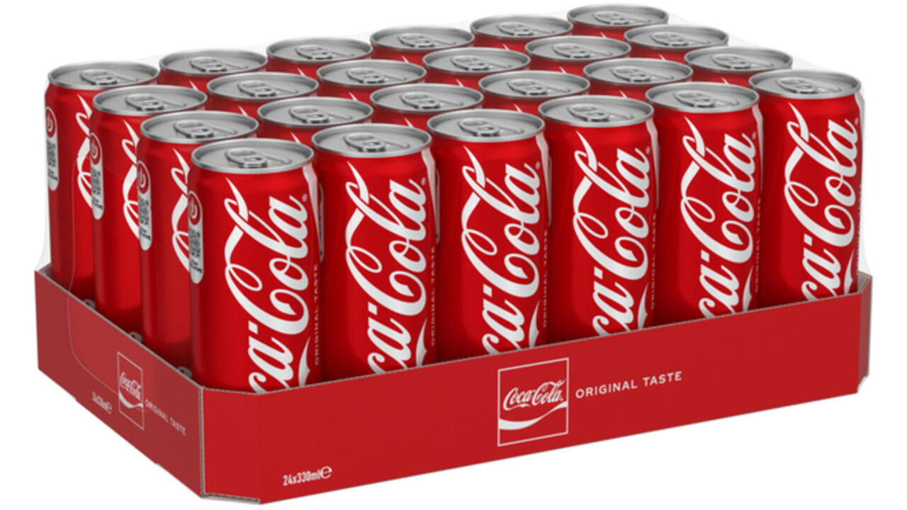 Frisdrank Coca Cola Regular blik 330ml