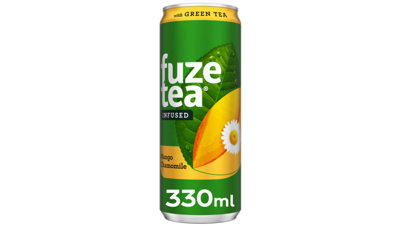 Frisdrank Fuze Tea Green Tea mango chamomile blik 330ml