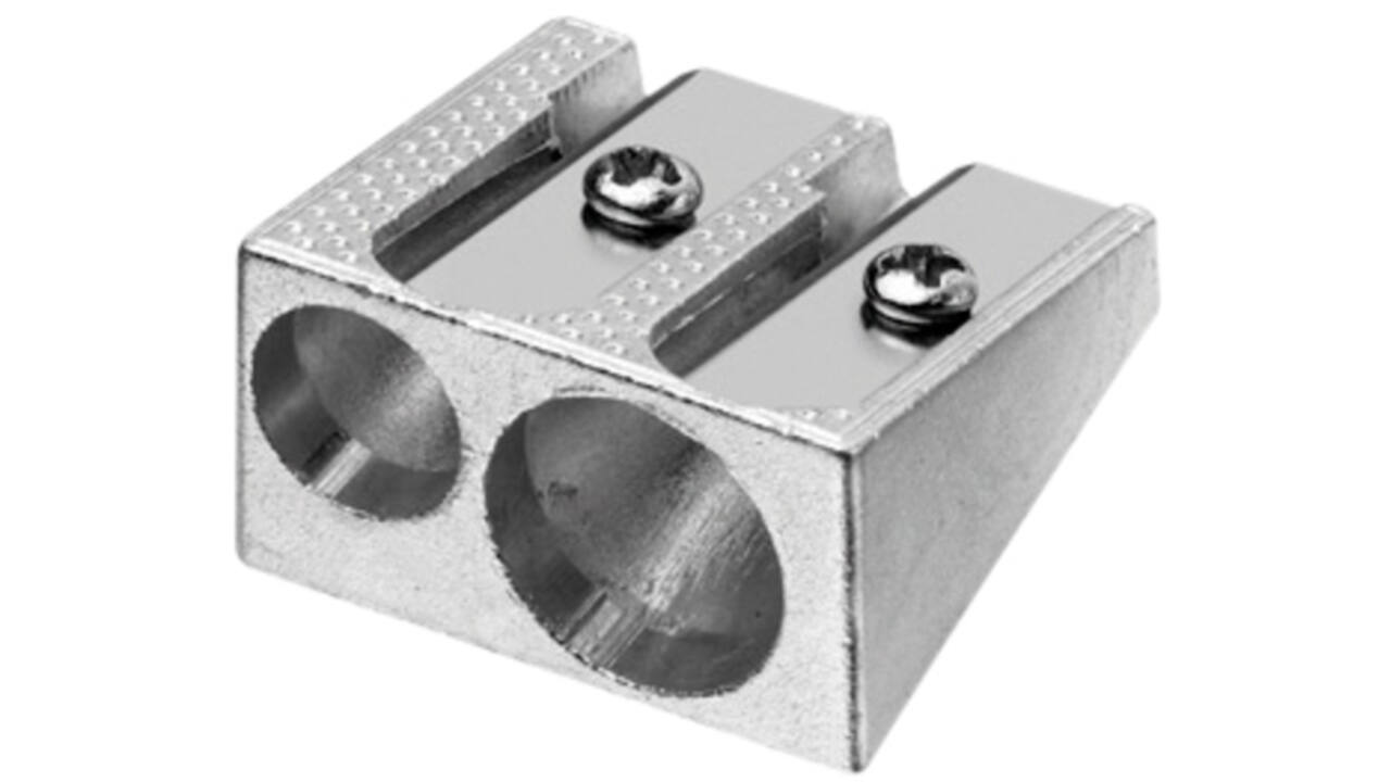 Puntenslijper Westcott aluminium dubbel kegelvorm
