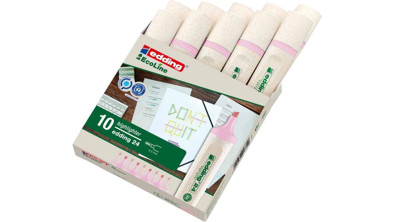 Markeerstift edding 24 Ecoline pastel roze