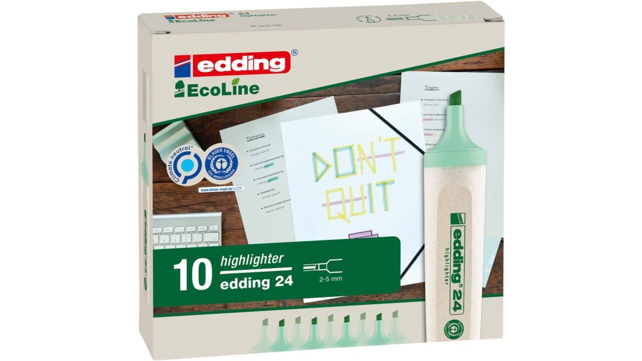 Markeerstift edding 24 Ecoline pastel groen