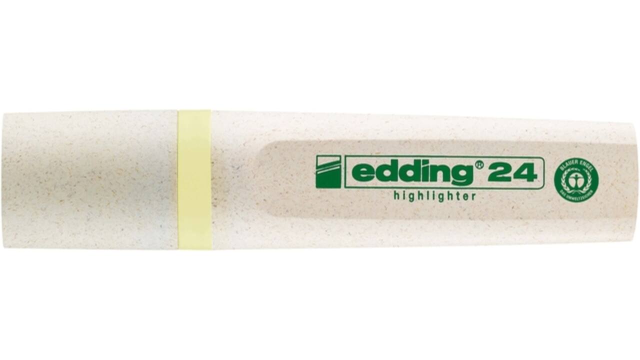 Markeerstift edding 24 Ecoline pastel geel