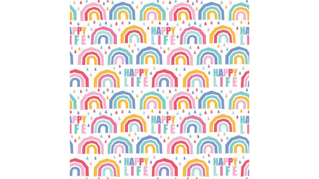Inpakpapier Special Wrap 200mx70cm kids assorti