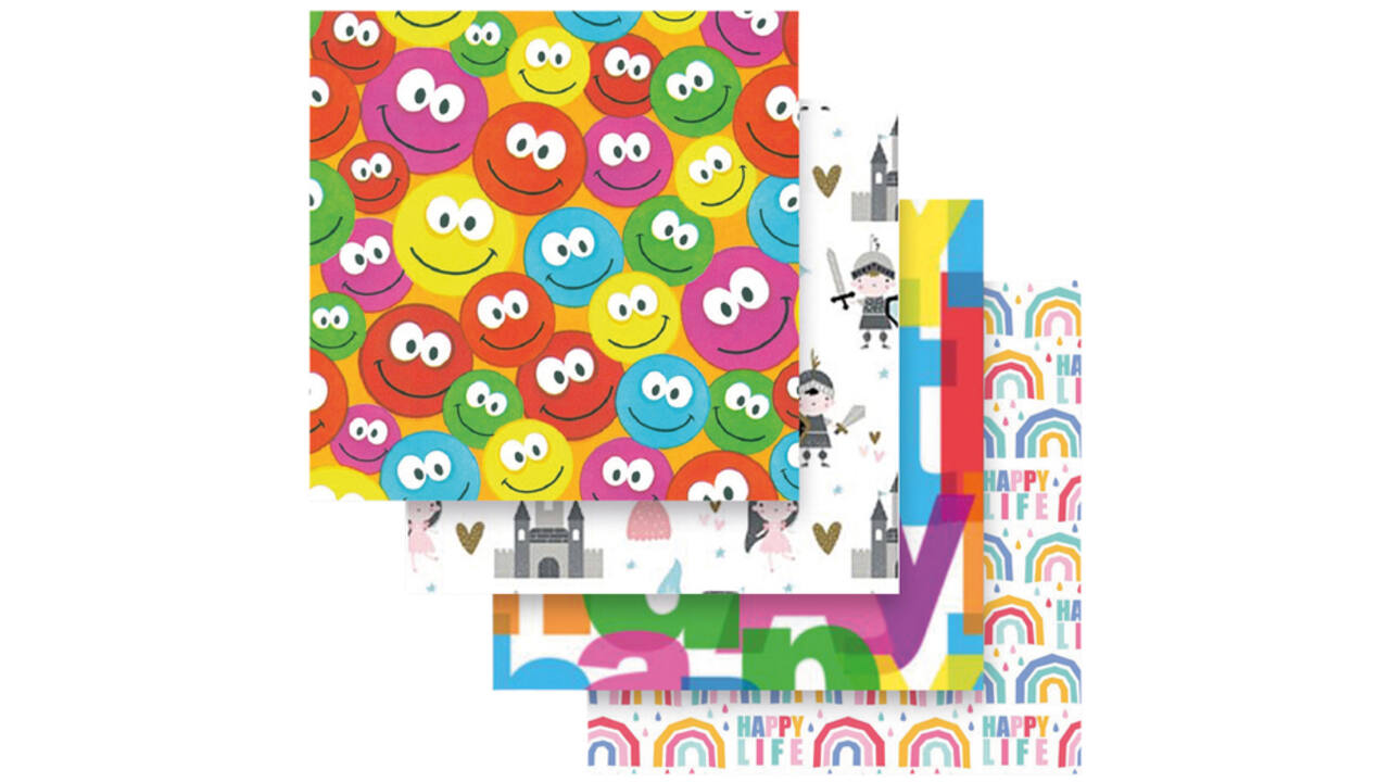 Inpakpapier Special Wrap 200mx70cm kids assorti