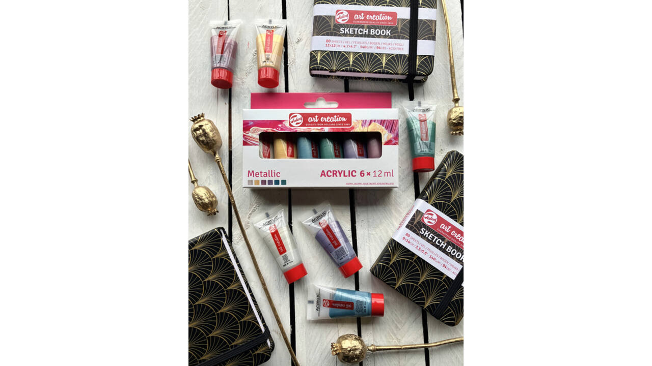 Acrylverf Talens Art Creation Metallic 12ml set à 6 kleuren