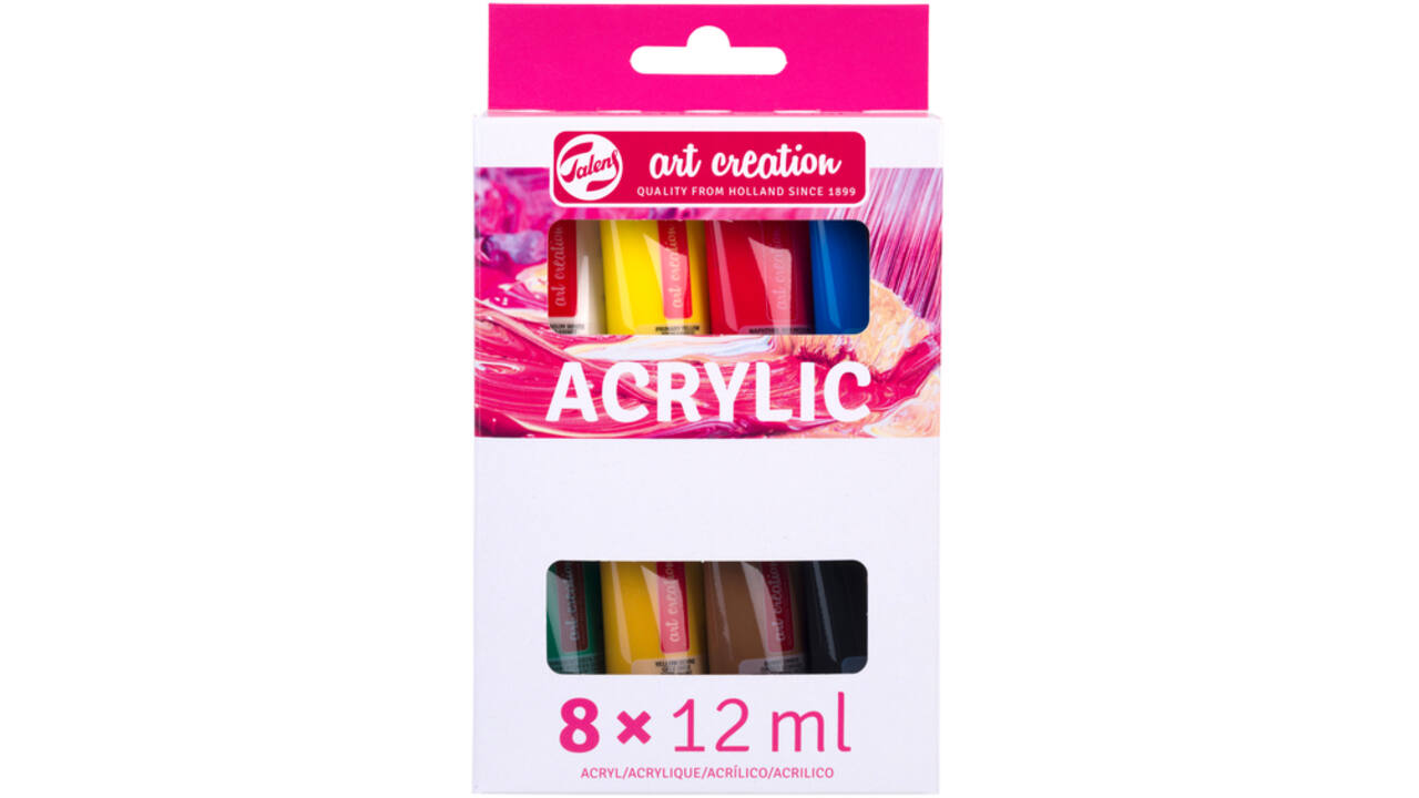 Acrylverf Talens Art Creation 12ml set à 8 kleuren